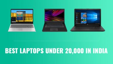 Top 3 best laptops under 20000 INR in India