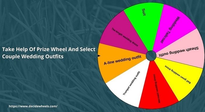 Take Prize Wheel And Select Couple Wedding Outfits