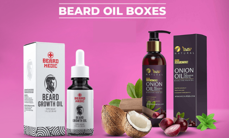 beard oil boxes