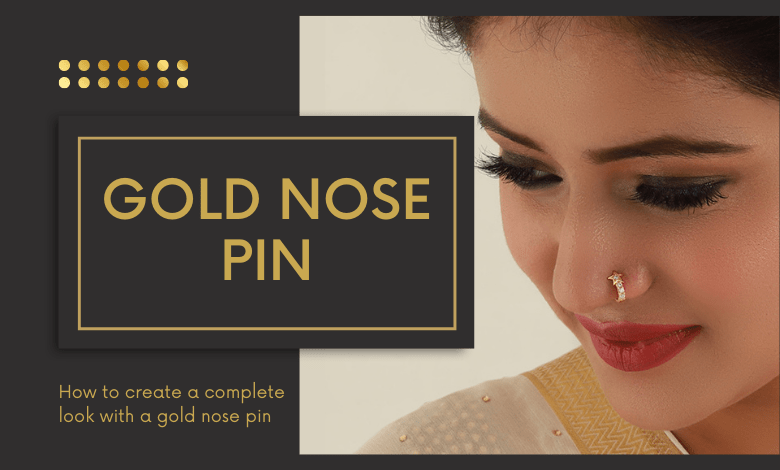 gold nose pin