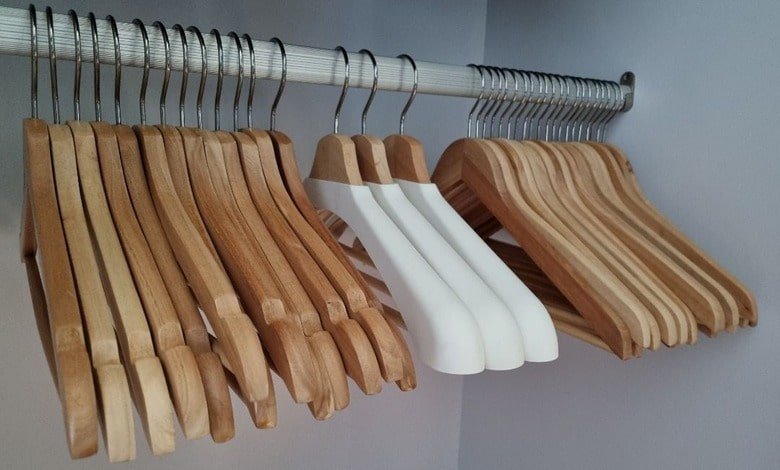 wooden coat hangers