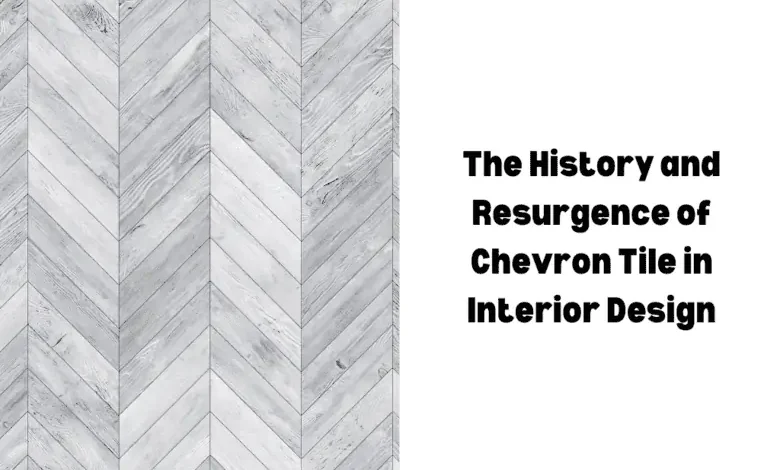 chevron tile in interior design