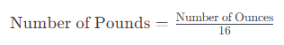 How Many Ounces in a Pound