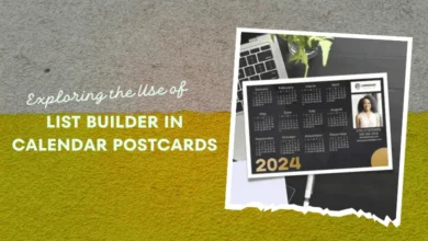 list builder in calendar postcards