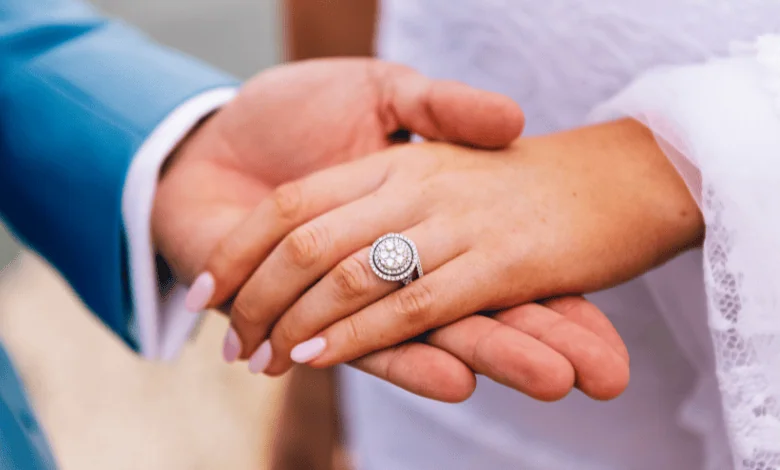 Moon Ocean 2 Carat Diamond Engagement Ring