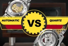 Automatic vs. Quartz watch movements. Mechanical vs. battery-powered timekeeping.
