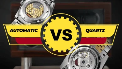 Automatic vs. Quartz watch movements. Mechanical vs. battery-powered timekeeping.