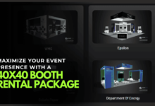 40x40 booth rental package