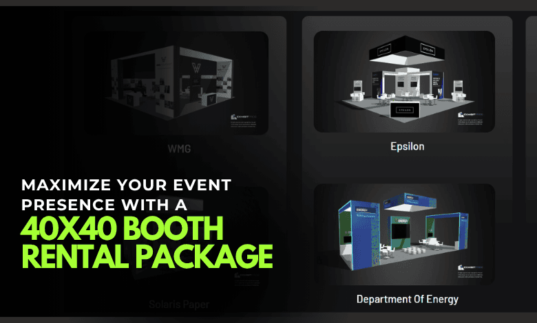 40x40 booth rental package