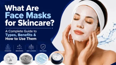 What are face masks for skincare? Guide showing different face mask types, benefits, and how to use them for healthy skin.