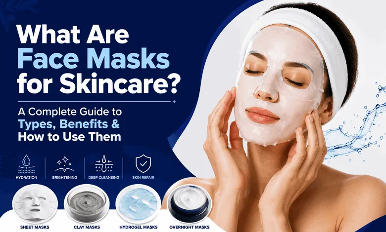What are face masks for skincare? Guide showing different face mask types, benefits, and how to use them for healthy skin.