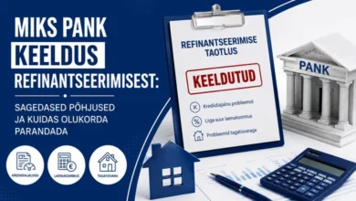Panga keeldumine refinantseerimisest krediidiajaloo ja laenukoormuse tõttu